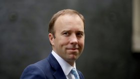 Britský ministr zdravotnictví Matt Hancock