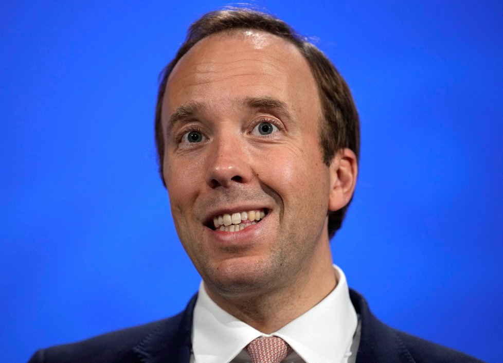 Britský ministr zdravotnictví Matt Hancock (27.5.2021)