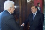 Italský prezident Mattarella se sešel se Silviem Berlusconim.