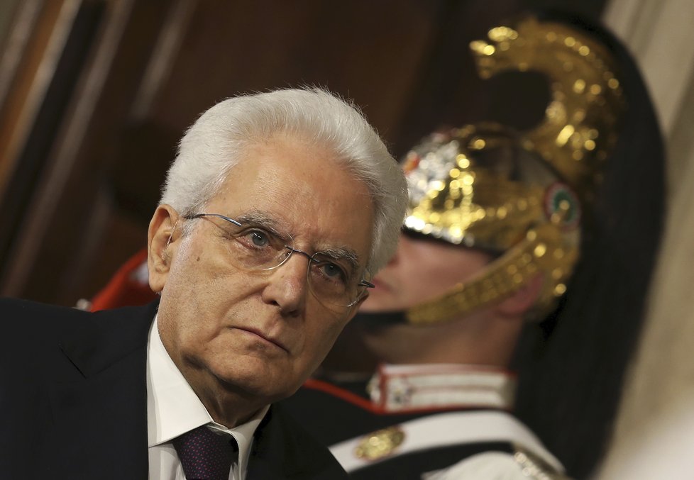 Italský prezident Mattarella se sešel se Silviem Berlusconim