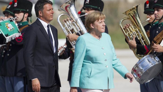 Matteo Renzi, Angela Merkelová