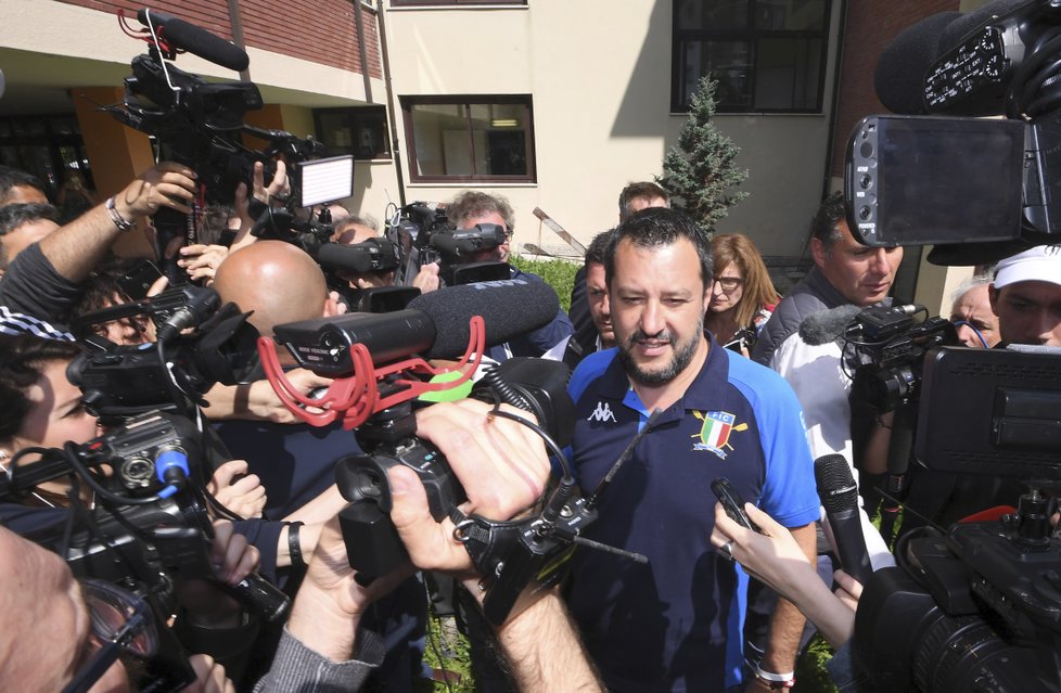 Eurovolby 2019: Italský vicepremiér a ministr vnitra Matteo Salvini