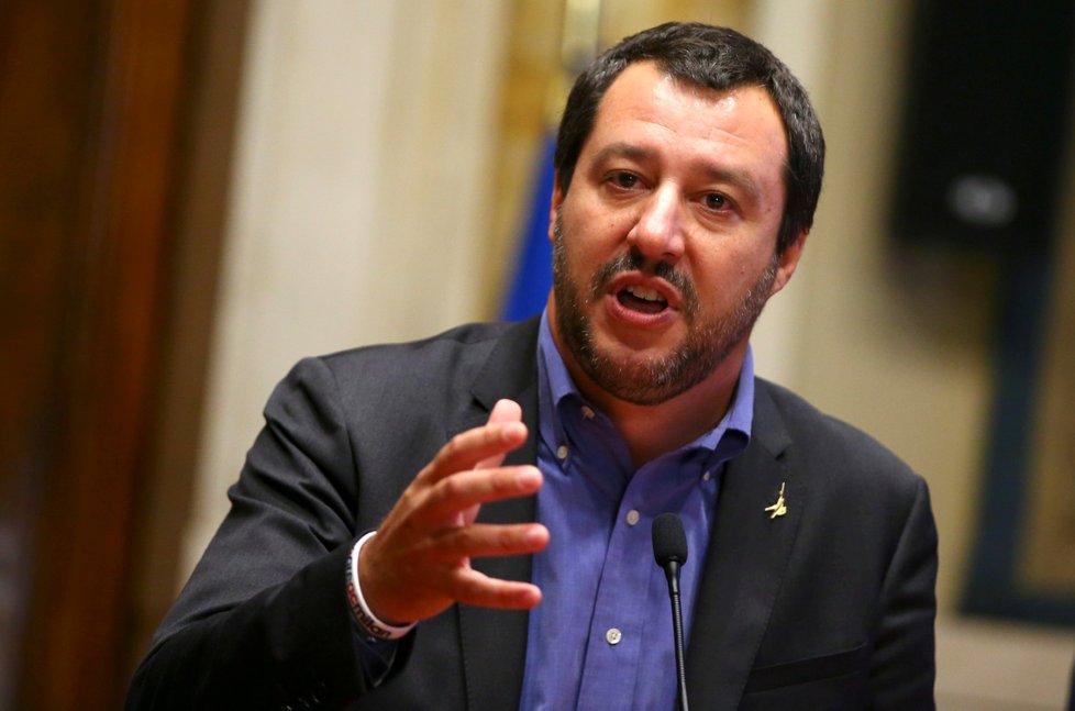 Italský exministr vnitra Matteo Salvini