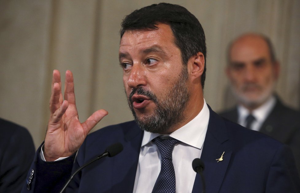 Italský exministr vnitra Matteo Salvini