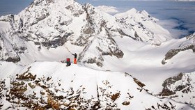 Lavina v Alpách (ilustrační foto)