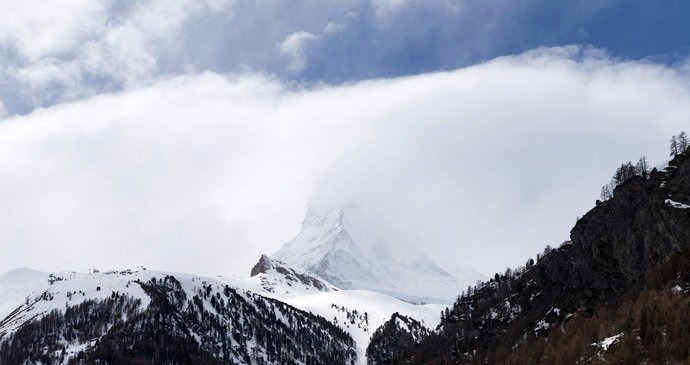 Lavina v Alpách (ilustrační foto)