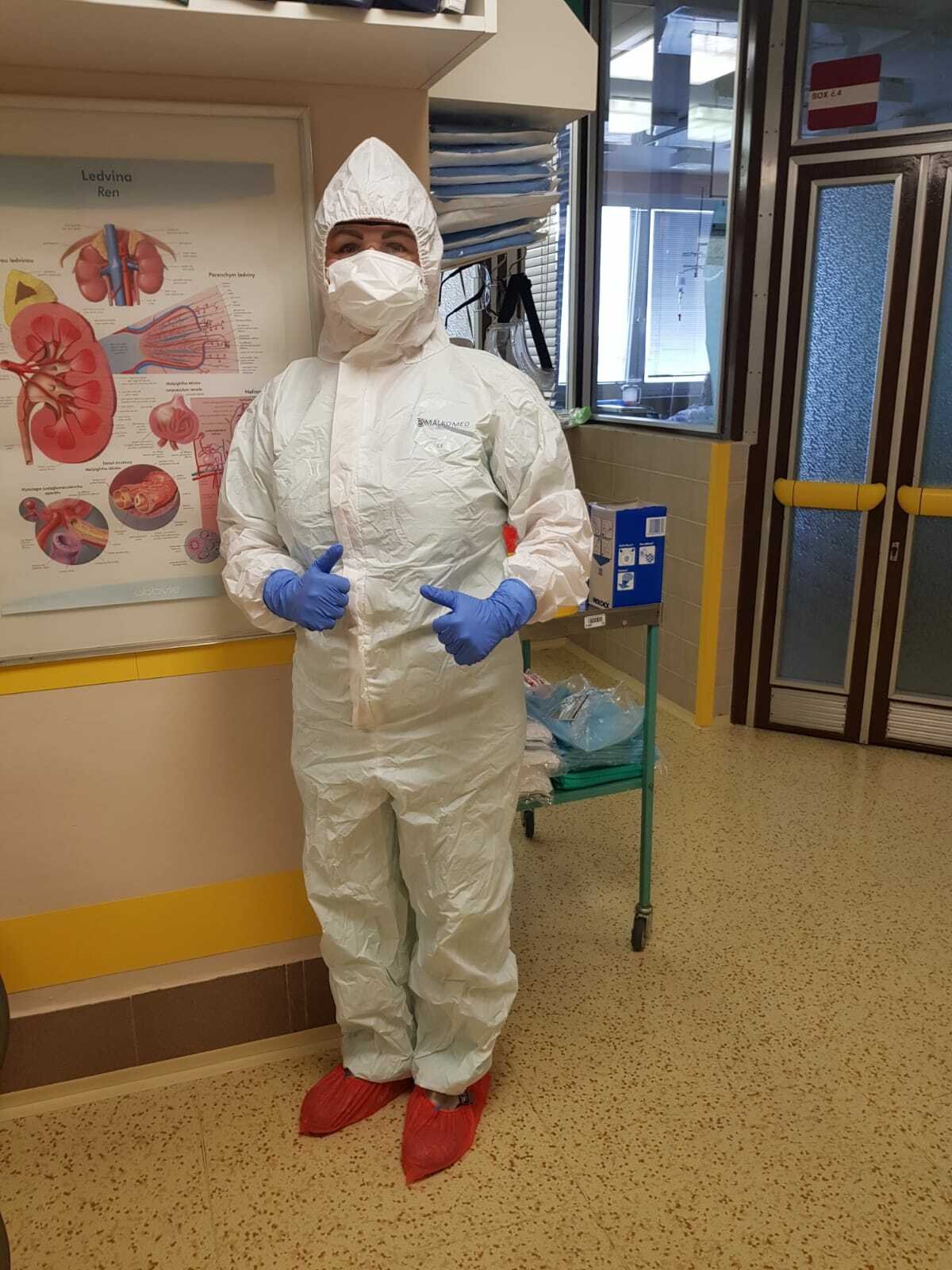 Maminka Martina Babincová v době, kdy se její nemocniční oddělení proměnilo v koronavirovou jednotku.