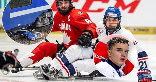 Matýše Frýdla (15) z Kopřivnice srazil vlak a přišel o nohu. Sportu se nevzdal, z nadějného fotbalisty se stal reprezentant v parahokeji.