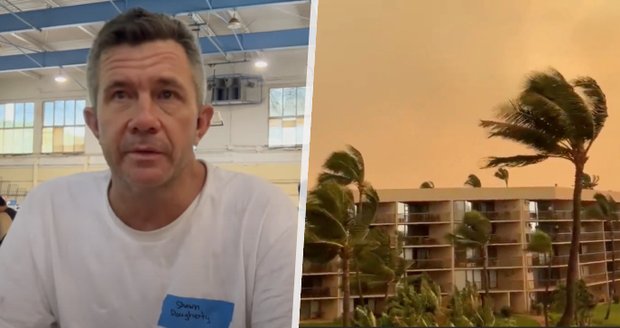 Ohnivá apokalypsa na Havaji: Utíkající lidé mají popáleniny od rozžhaveného písku! Schovávají se i v rozbouřeném moři