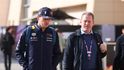 Max Verstappen se svým tátou Josem.