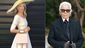 Tereza Maxová a Karl Lagerfeld