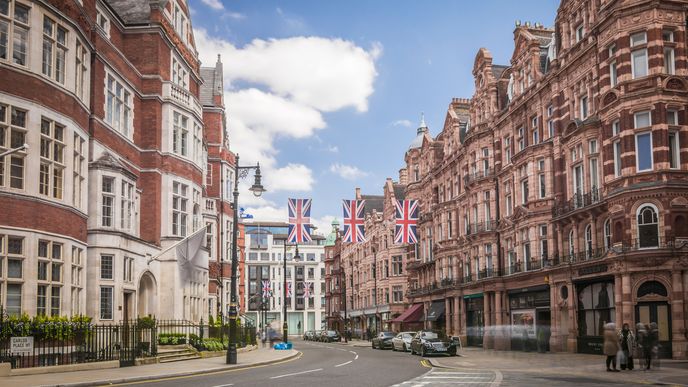 Kde bydlení zlevňuje nejvíce: Londýnská čtvrť Mayfair
