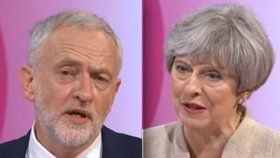 Theresa Mayová a Jeremy Corbyn