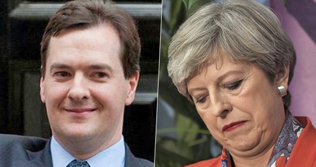 „Mayová je mrtvá žena,“ míní exministr Osborne. Premiérce nevěří část strany