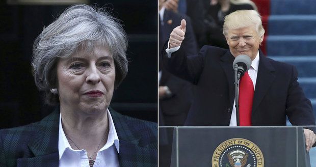 První státnice u Trumpa: Mayovou chválil za brexit a rozmyslel si to s mučením