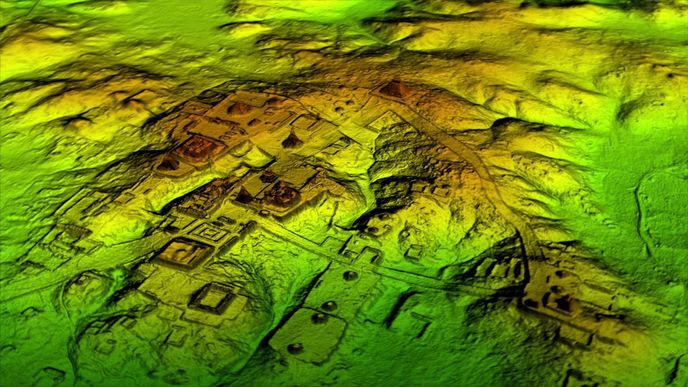 Objev obrovského mayského města pomocí technologie LiDAR