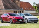 Mazda 3 2.0 Skyactiv-G aut. vs. Volkswagen Golf 1.5 eTSI DSG