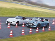 Mazda MX-5 versus Mini Cooper Cabrio