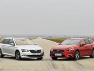 Mazda 6 Wagon 2.2 Skyactiv-D AT vs. Škoda Superb Combi 2.0 TDI DSG