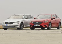 TEST Mazda 6 Wagon vs. Škoda Superb Combi – Fešanda proti praktikovi