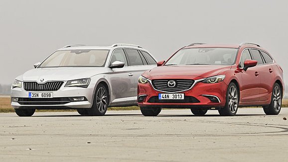 TEST Mazda 6 Wagon vs. Škoda Superb Combi – Fešanda proti praktikovi