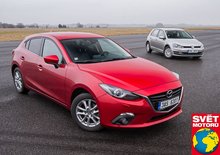 TEST Mazda 3 1.5 Skyactiv G100 vs. VW Golf 1.2 TSI