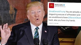 McDonald&#39;s se navezl do Donalda Trumpa. Šlo ale o útok hackera.