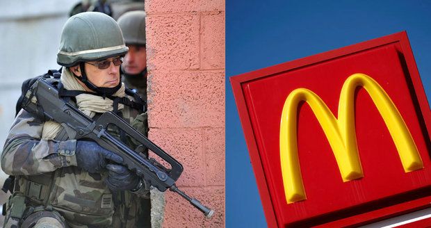 Lupiči přepadli McDonald's, nevšimli si v něm 11 elitních vojáků