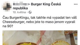 Reakce zákazníků fast foodu ze sociálních sítí