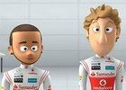 Video: Animovaní Lewis Hamilton a Jenson Button