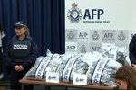 Australská policie se zabavenými drogami