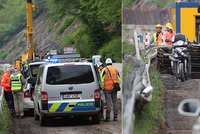 Motorkář vjel u Měchenic na stavbu a narazil do vrtné soupravy: Nehodu nepřežil