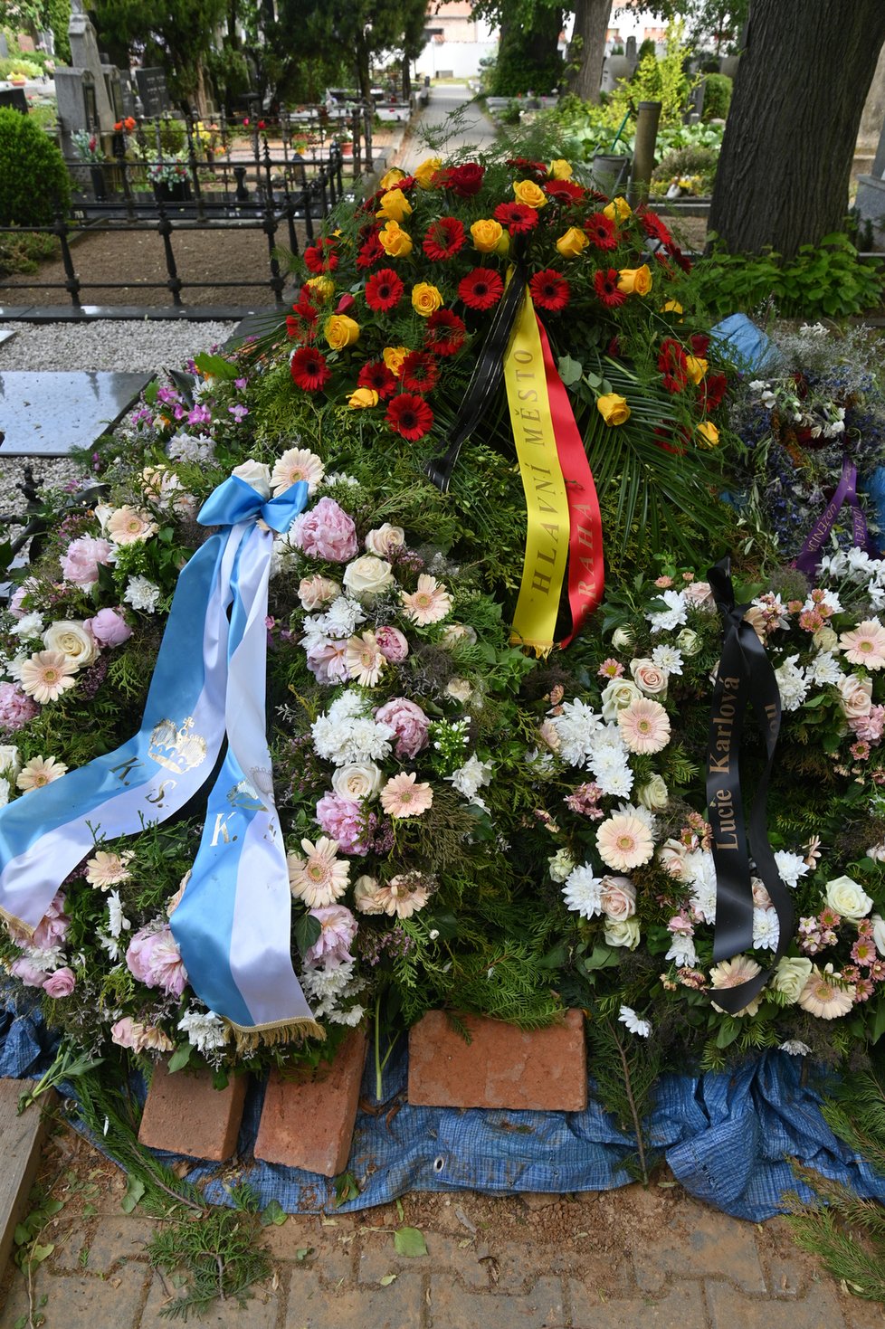 Rozloučení s Medou Mládkovou na hřbitově v Rosicích (24.5.2022)