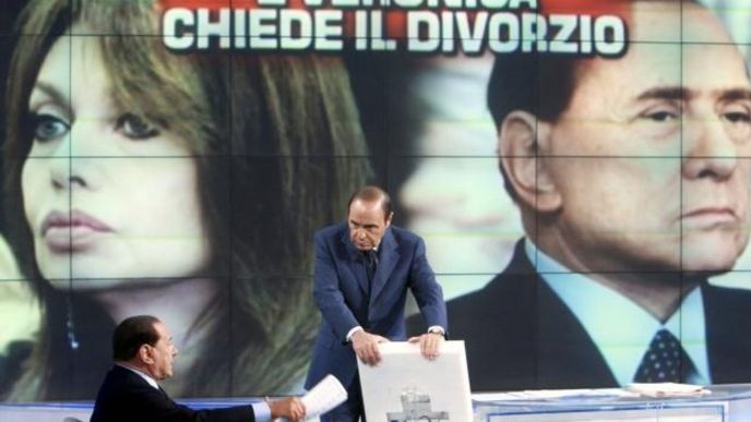 Mediálně propíraný rozvod Silvia Berlusconiho s manželkou Veronicou