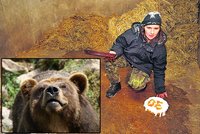 Medvěd grizzly se v zoo Děčín dožil 30 let: Sigfried slavil dortem se šlehačkou!