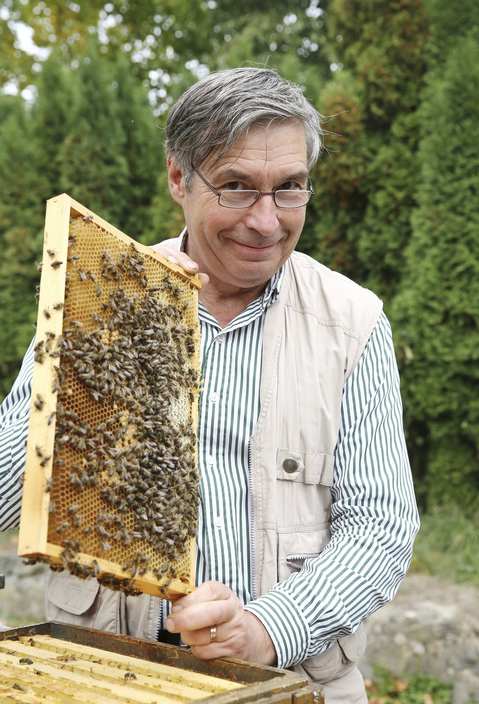 Dalibor Titěra z Výzkumného ústavu včelařství (VÚVč)