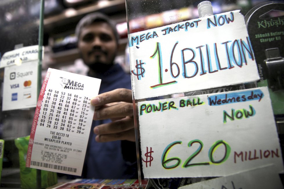 V loterii Mega Millions padl v USA jackpot