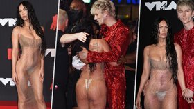 Chytrá horákyně! Sexy Megan Foxová zářila »oblečená–neoblečená« na galavečeru MTV