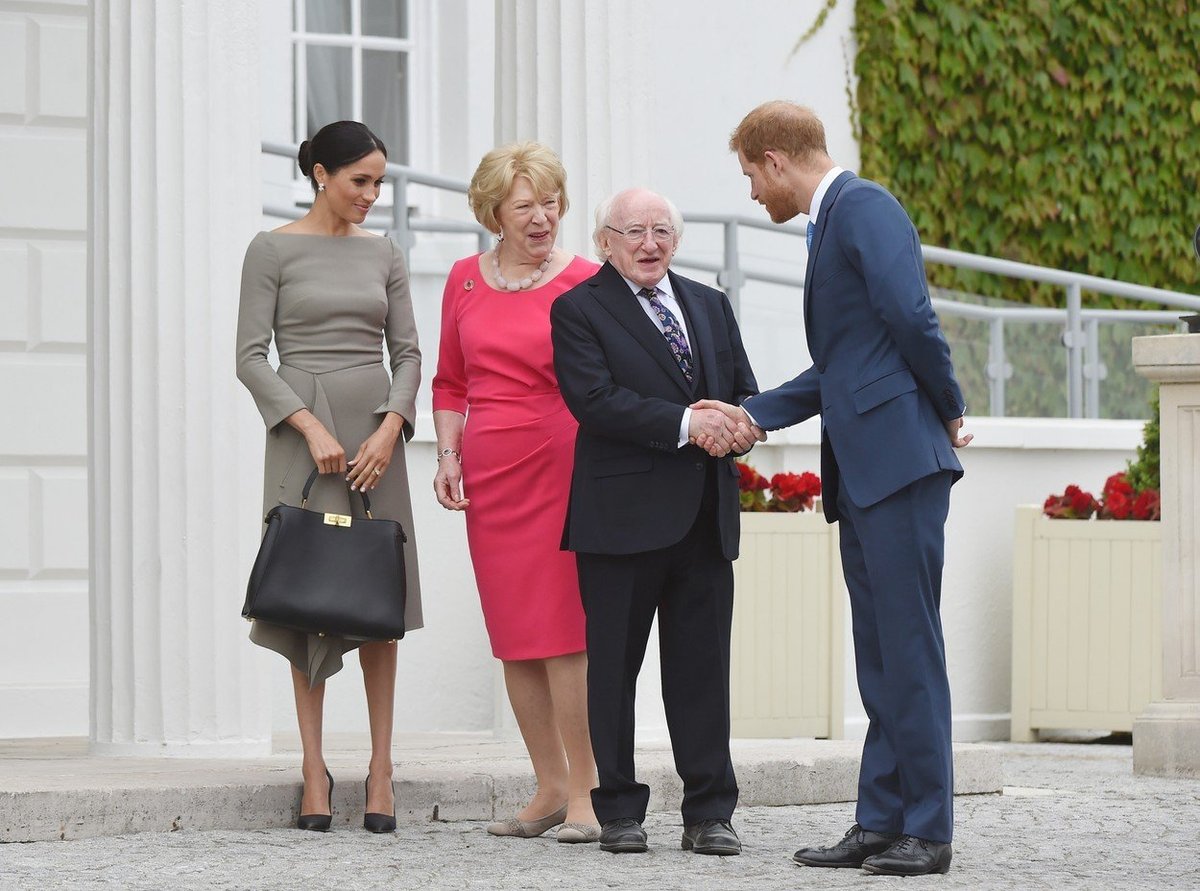 Princ Harry s vévodkyní Meghan se setkali s irským prezidentem