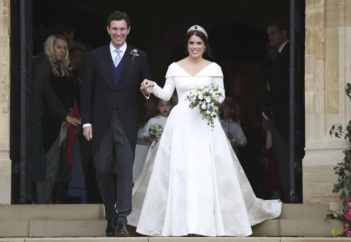 Princezna Eugenie se vdala za Jacka Brooksbanka.