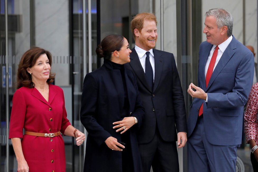 Meghan a Harry na návštěvě New Yorku.