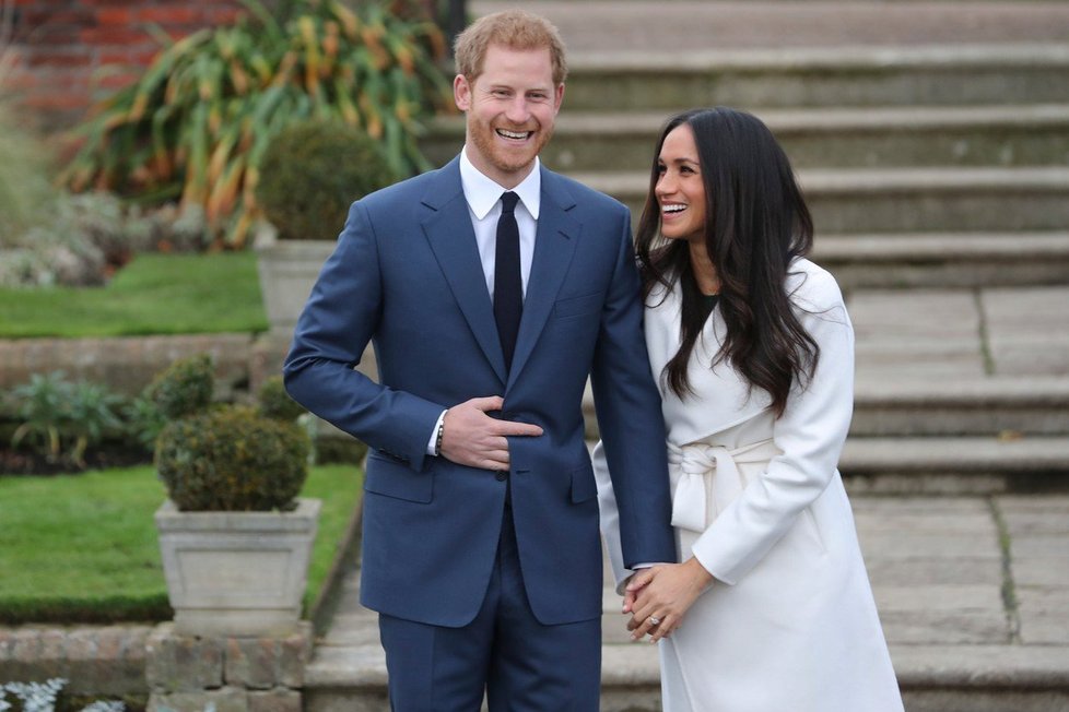 Meghan a Harry během zásnub