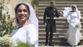 Svatební šaty Meghan Markle budou vystaveny ve Winsdoru.