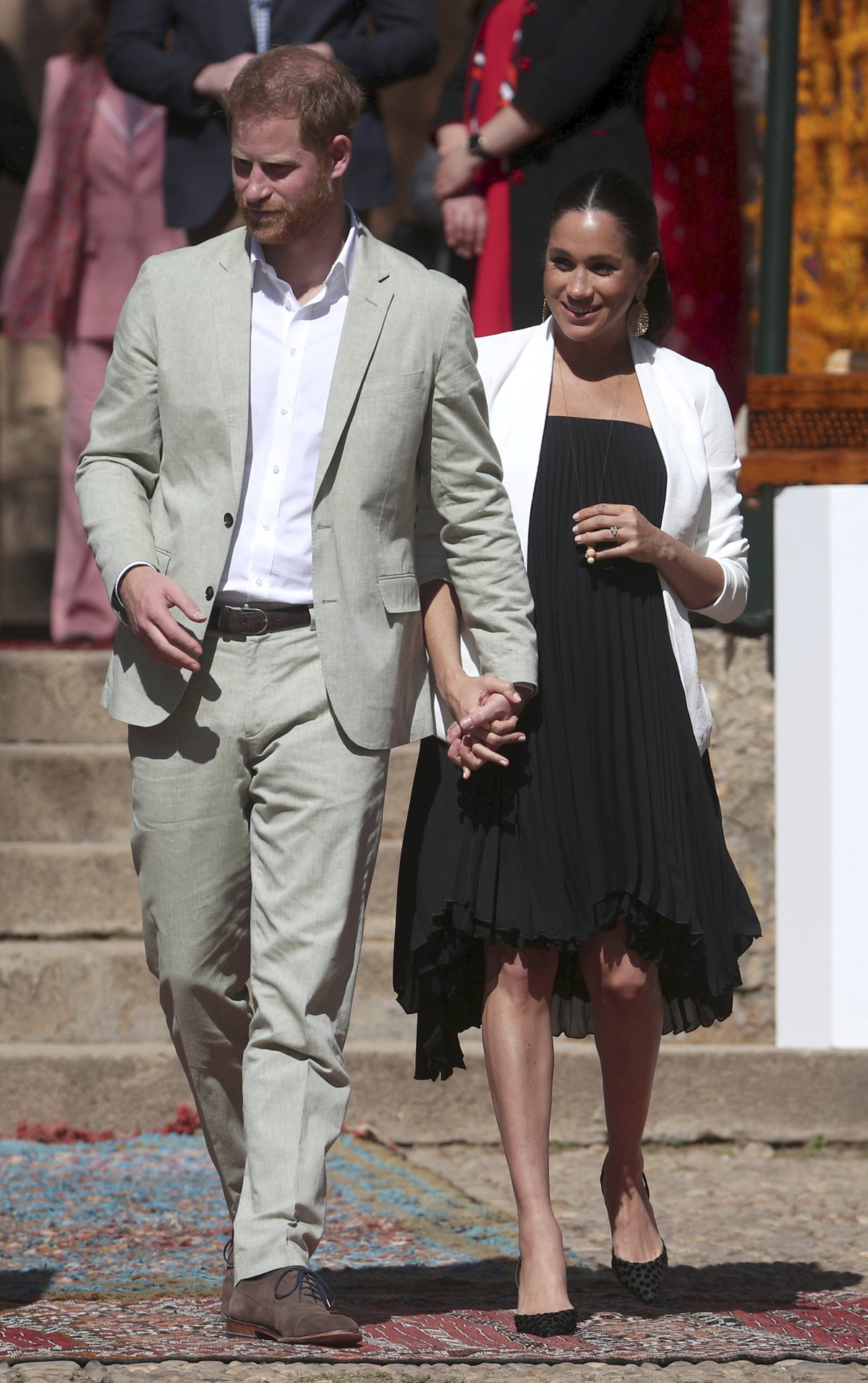 Vévodkyně Meghan s princem Harrym v Maroku.