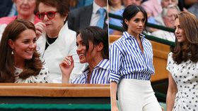 Meghan a Kate spolu vyrazily na Wimbledon.