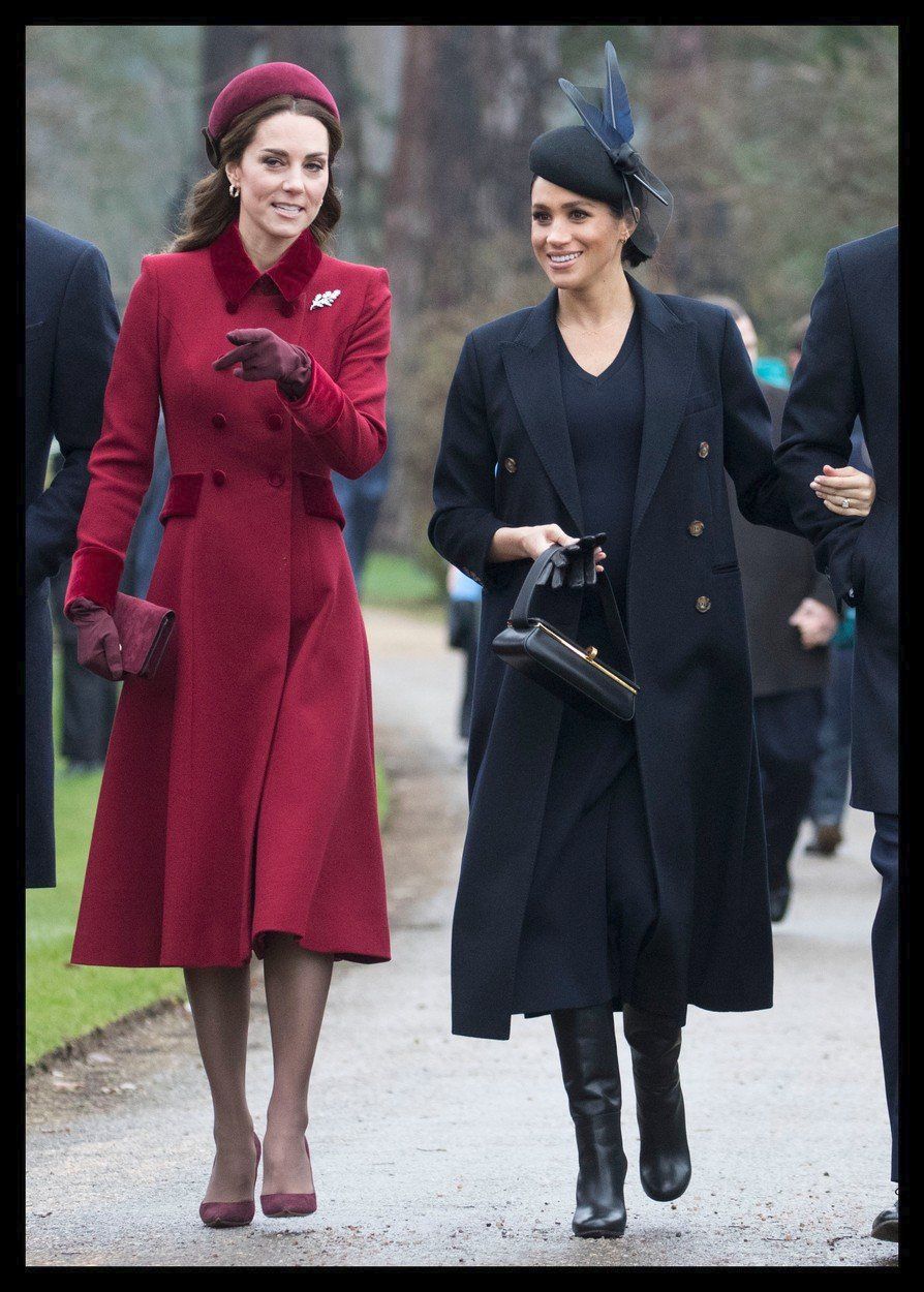 Vévodkyně Meghan a vévodkyně Kate.