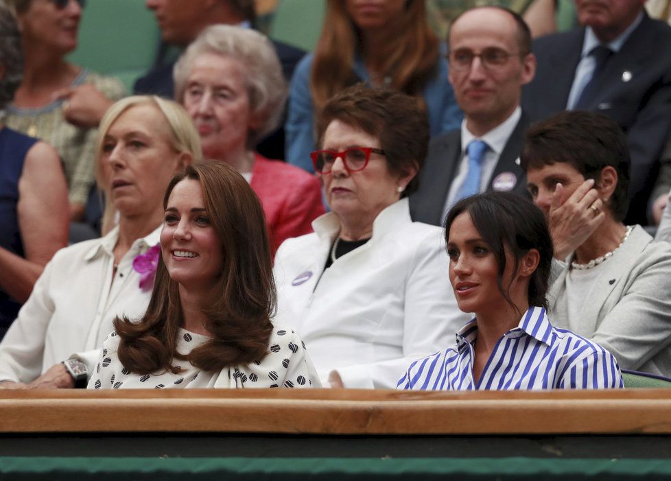 Meghan a Kate loni na Wimbledonu