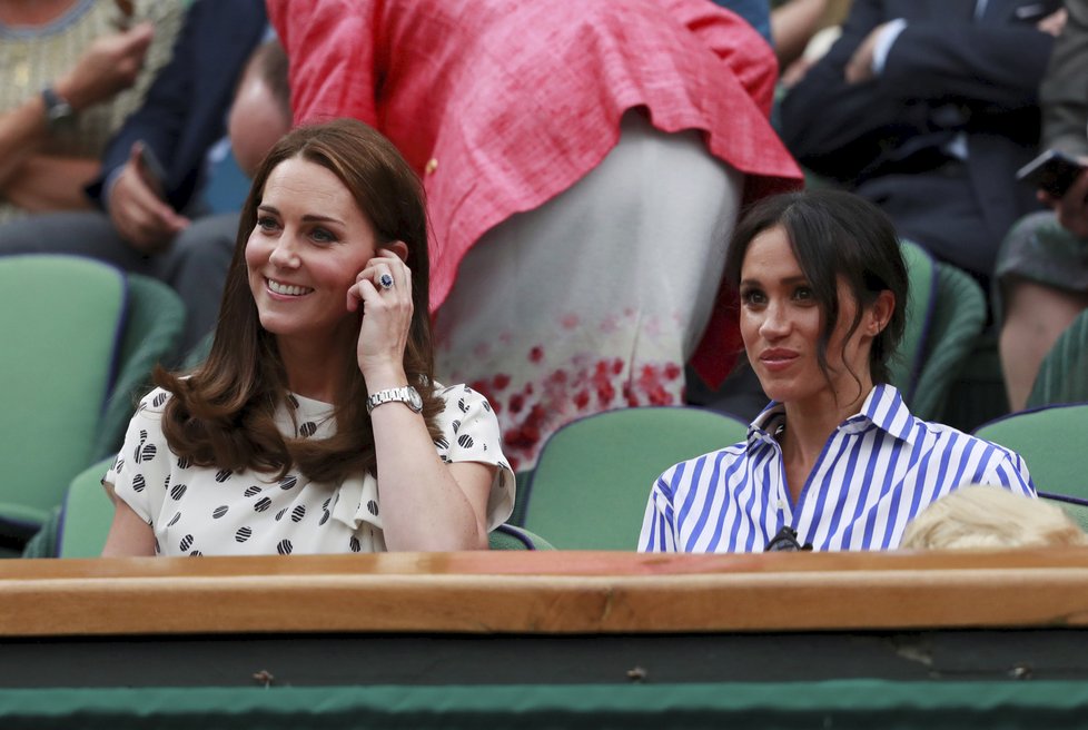 Meghan a Kate na Wimbledonu