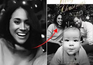 Je Meghan Markle na vánočním snímku zkrášlená photoshopem?