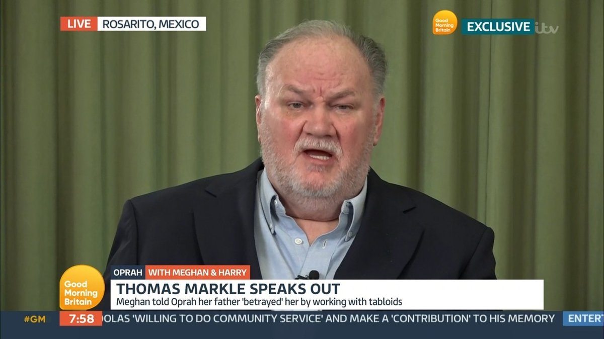 Thomas Markle se vyjádřil k rozhovoru své dcery